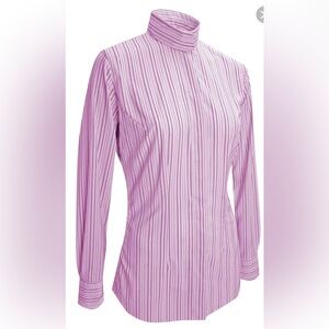 Irideon Arena Horse Show Shirt Pink Stripes 34